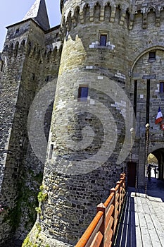 Chateau de Vitre - medieval castle in the town of Vitre, France