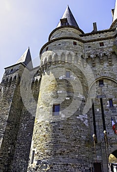 Chateau de Vitre - medieval castle in the town of Vitre, France