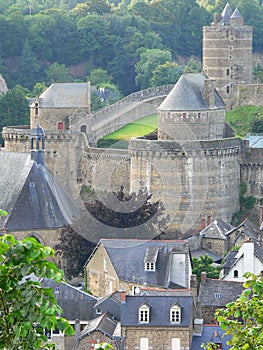 Chateau fort de Fougeres ( France )
