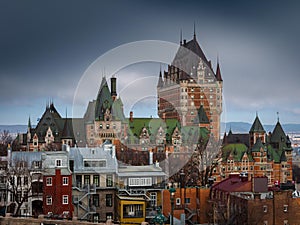 Chateau Frontenac in Quebec city, Canada. photo