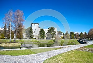 Grand Castle - Gothic castle and Renaissance manor house in Liptovsky Hradok in Slovakia.