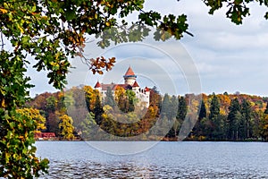 Chateau Konopiste in autumn with lovely colors