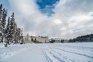 Chateau Lake Louise in winter