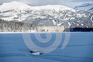 Chateau Lake Louise in winter