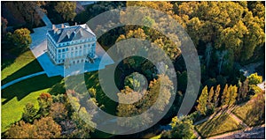 Chateau Margaux , Aerial view, Bordeaux Vineyard photo