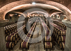 Chateau margaux winery cellar,Bordeaux, France