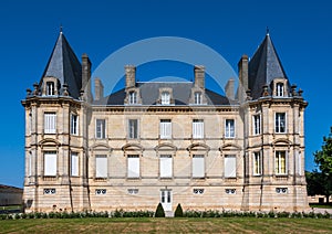 Chateau Pichon Longueville in Bordeaux region in France.