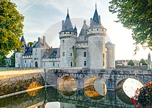 The chateau of Sully-sur-Loire, France