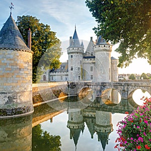 The chateau of Sully-sur-Loire, France