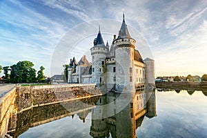 The chateau of Sully-sur-Loire, France