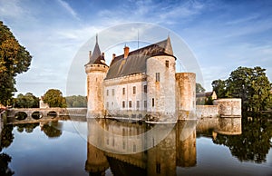 The chateau of Sully-sur-Loire, France