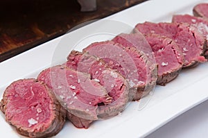 A chateaubriand or tenderloin steak