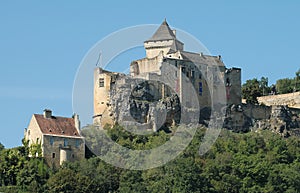 Chateu on the Dordogne river France photo