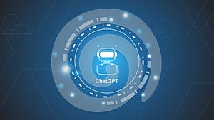 chatGPT Ai artificial intelligence technology hitech concept. chat GPT with smart bot