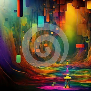 Chatgpt bot writing answers with pen on paper, Generative AI