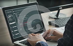 Smart AI or artificial intelligence using Chatbot, artificial intelligence developed by OpenAI.