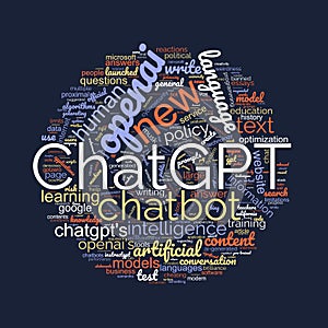 ChatGPT tag cloud sphere
