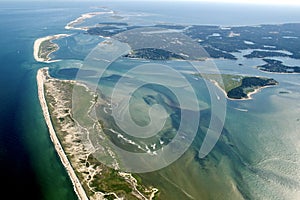 Aerial View of Chatham, Cape Cod and Pleasant Bay photo