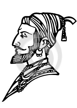 Chatrapathi Shivaji Maharaj Line art