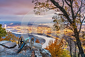 Chattanooga, Tennessee, USA view from Lookout Mountain