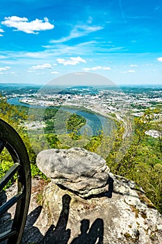 Chattanooga, Tennessee, USA views from  Lookout mountain