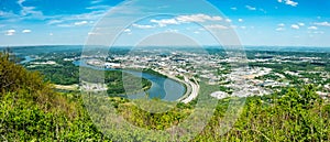 Chattanooga, Tennessee, USA views from Lookout mountain