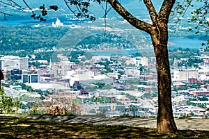 Chattanooga, Tennessee, USA views from  Lookout mountain