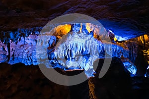 Chattanooga, TN/USA - circa July 2015: Cave leading to Ruby Falls in Lookout Mountain, near Chattanooga, Tennessee