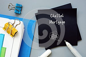 Chattel Mortgage phrase on the page