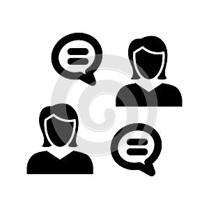 Chatting Isolated Vector icon which can easily modify or edit