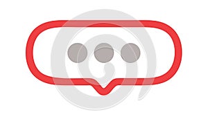 Chatting Message Speech Bubble, Communication Online Dialogue, vector design Generative AI