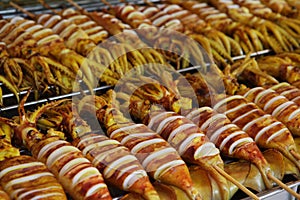 Chatuchak Market, Bangkok Fried Squid