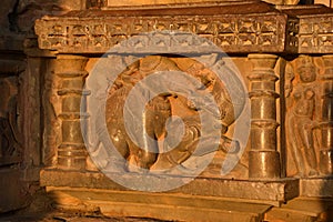 Chaturbhuj temple architecture in Khajuraho