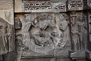 Chaturbhuj temple architecture in Khajuraho