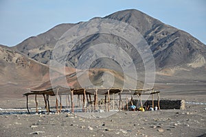 Chauchilla Mummies Cemetery. Peru.