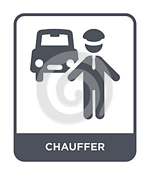 chauffer icon in trendy design style. chauffer icon isolated on white background. chauffer vector icon simple and modern flat