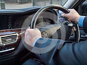 Chauffeur's hands