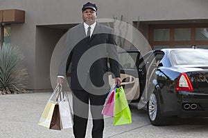 Chauffeur With Shopping Bags