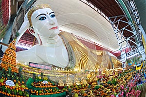 Chauk htat gyi reclining buddha, Myanmar