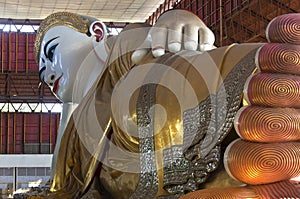 Chauk Htat Gyi Reclining Buddha - Yangon - Myanmar photo