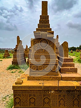 Chaukhandi tombs in Sindh province in Pakistan