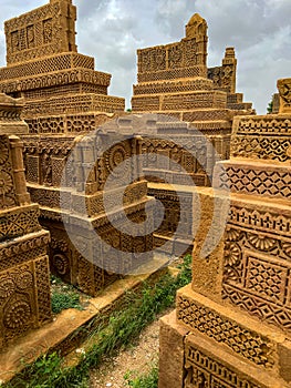 Chaukhandi tombs in Sindh province in Pakistan