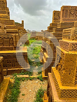 Chaukhandi tombs in Sindh province in Pakistan