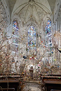 Chaumont France. Chateau de Chaumont sur Loire. The chapel