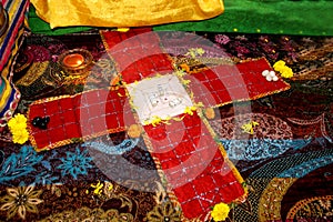 Chaupar pachisi Antique traditional game photo