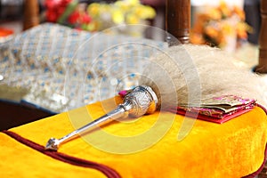 Chaur sahib a Sikh religion ceremonial whisk