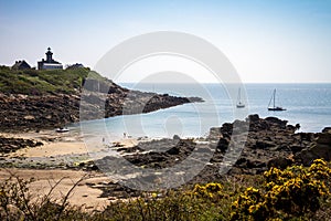 Chausey island landscape in Brittany, France