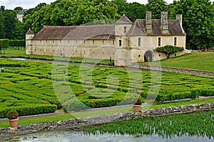 Chaussy, Villarceaux, France - june 20 2020 : historical castle park