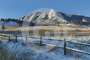 Chautauqua Park Winter Sunrise