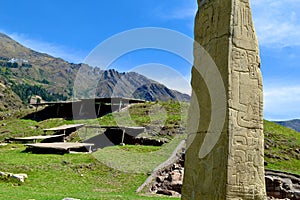 Chavin de Huantar temple complex. Ancash Province, Peru